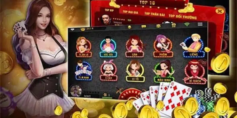 Các trò chơi có tại game bài online